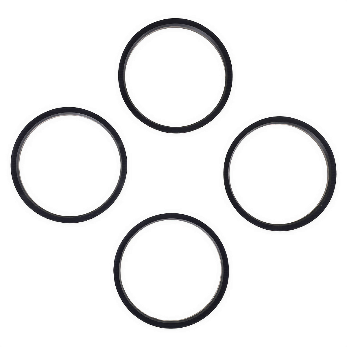 Кольцо центровочное для литого диска 72.6-67.1мм, комплект 4 шт., пластик