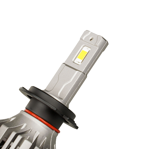 Лампа светодиодная H7 PRO, 50Вт, 9200Лм (4600Лм x 2), 3000К (Желтый), 12/24В, комплект 2 шт.