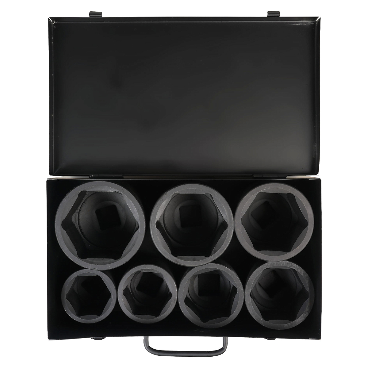 Набор головок ударных 1"DR L=60мм, 7пр. (46-75мм) металл.кейс