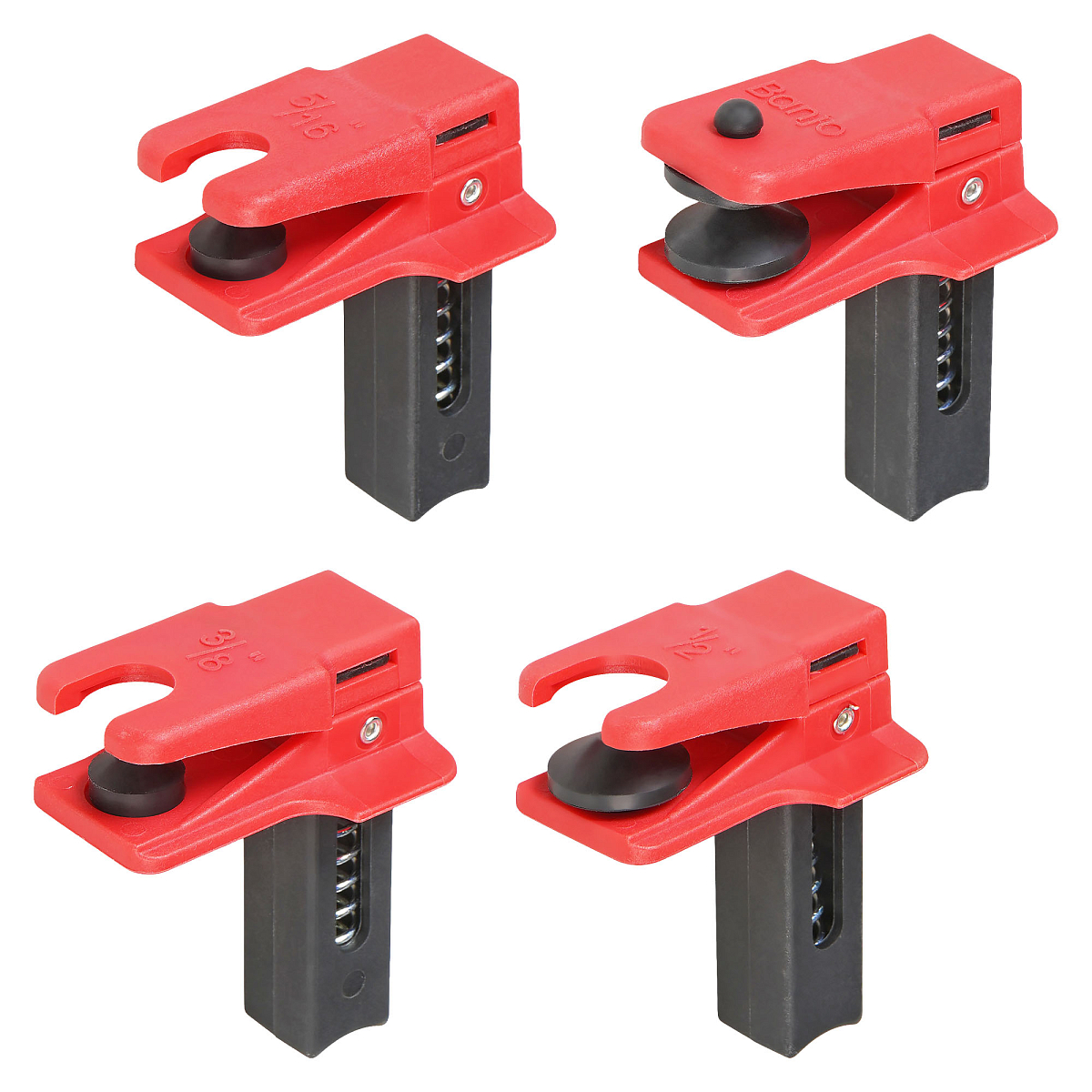 Заглушки для патрубков, набор 4пр. (D=8,10,13мм,Banjo)