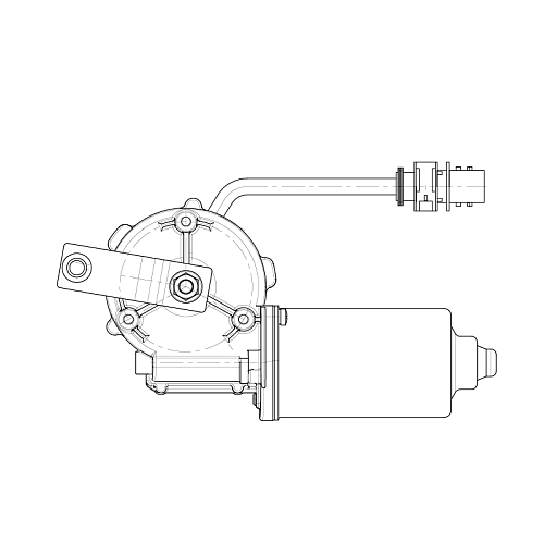 Моторедуктор стеклоочистителя для автомобилей КАМАЗ 54901 (19-)/Mercedes-Benz Actros MP4/MP5 (11-)