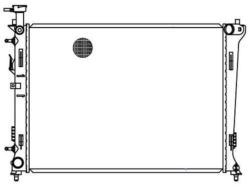 Радиатор охлаждения для а/м Kia Cerato (09-) 6AT