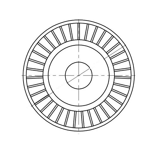 Ролик приводного ремня для автомобилей Ford Escape (07-) 2.3i (опорный) h24