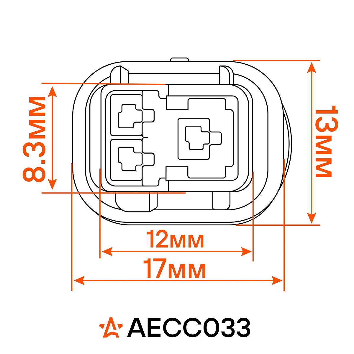 Разъём 3 pin с проводами для датчика температуры ОЖ, датчика скорости Лада, Renault