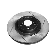 Диски тормозные высокоуглеродистый с технической выточкой и окраской передний левый для автомобилей Subaru Impreza, Forester (98-) d=294 5*100 (серия Carville Racing)