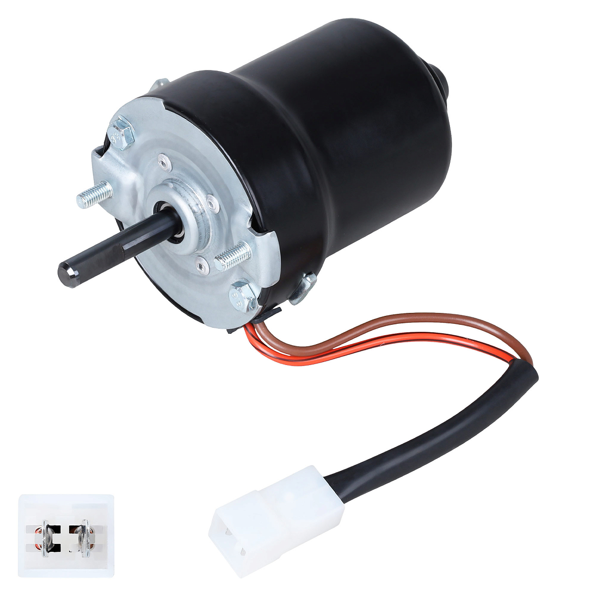 Электродвигатель вентилятора отопителя для автомобилей УАЗ (без крыльчатки, шариковые подшипники)