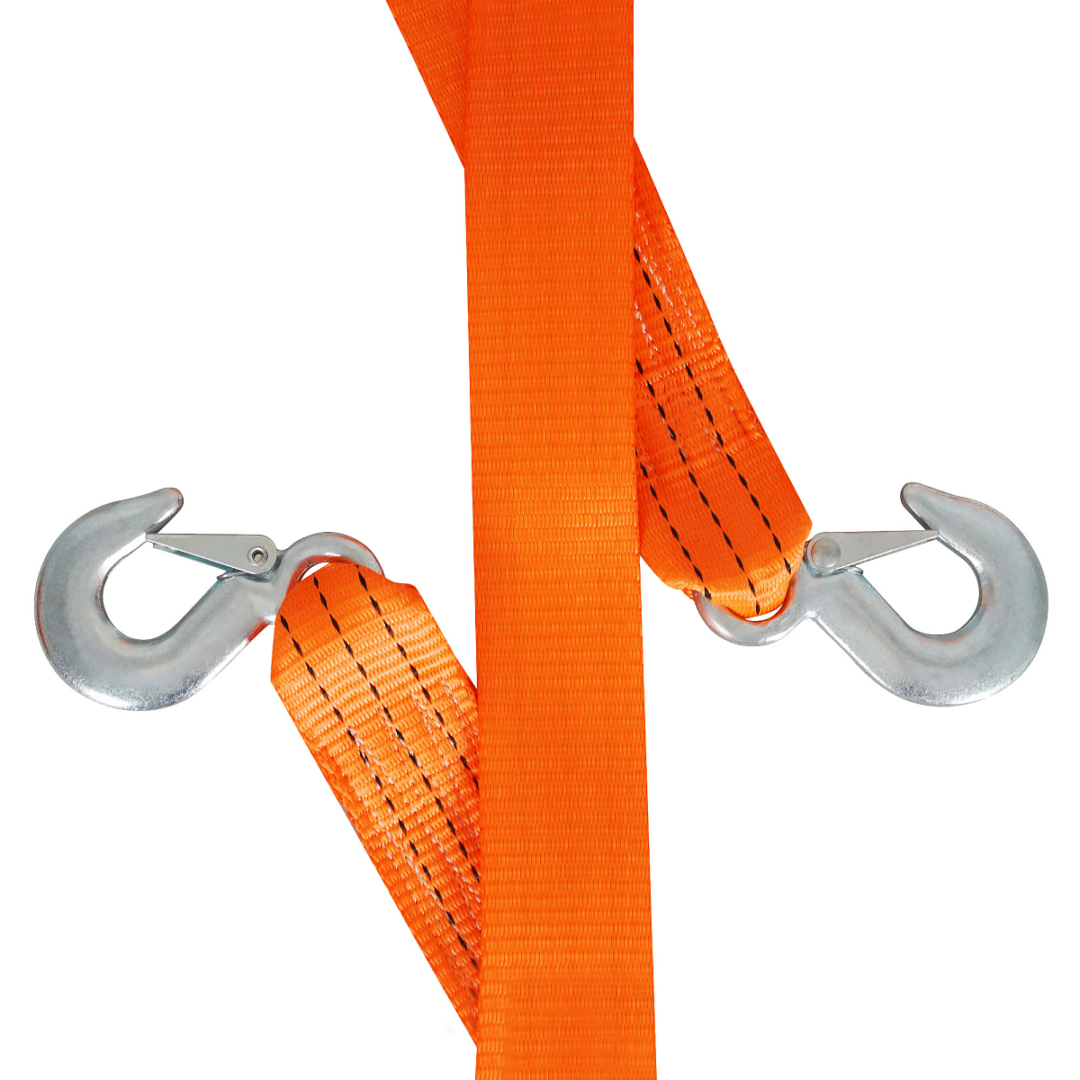 Трос VIP буксировочный усиленный (лента) 3 т, 5 м, 2 крюка, с мешком