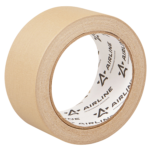 Лента клейкая малярная (скотч) термостойкая 110°C, 48 мм*40 м, коричневая