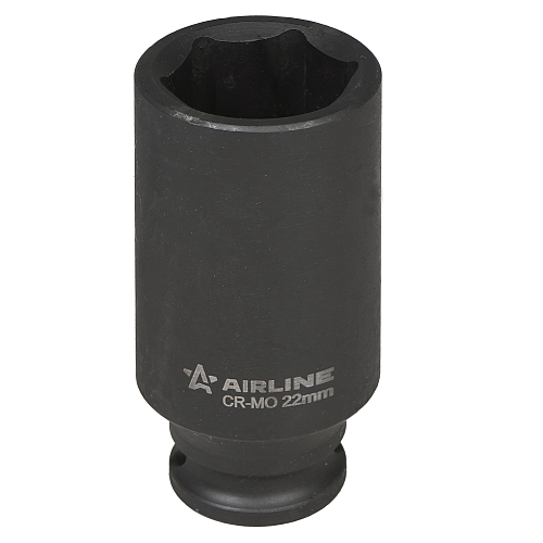 Головка ударная торцевая 3/8"DR шестигранная глубокая 22мм, L=65мм