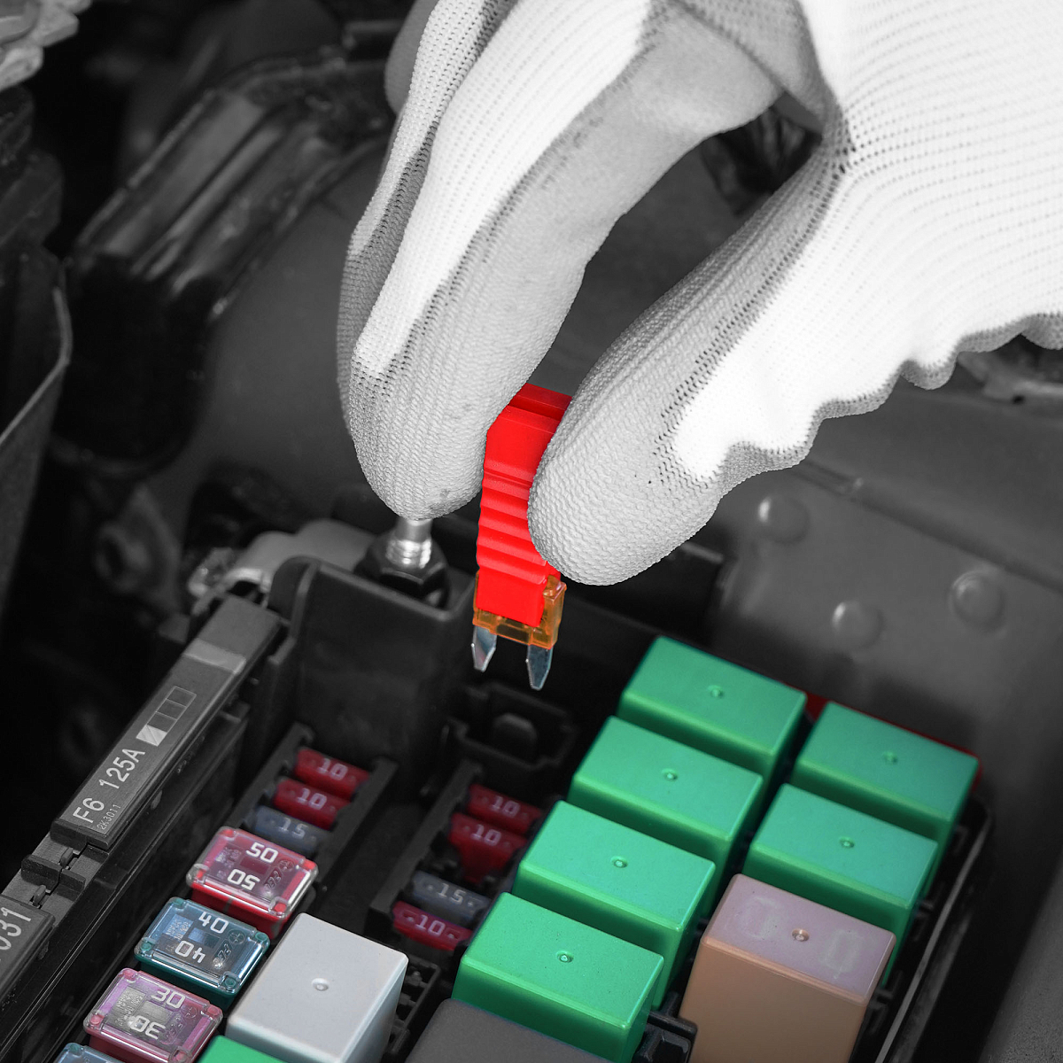 Предохранители "мини" 5A в пакете 50шт.