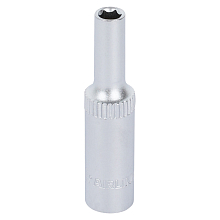 Головка торцевая 1/4"DR шестигранная 4.5мм, L=50мм