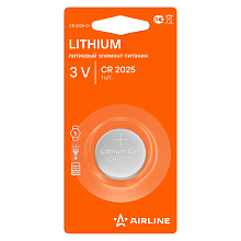 Батарейка CR2025 3V для брелоков сигнализаций литиевая 1 шт.