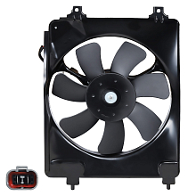 Э/вентилятор кондиционера для а/м Honda Civic 5D (06-) 1.8i (с кожухом)