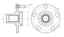 Ступица передняя для автомобиля Nissan X-Trail T30 (00-)