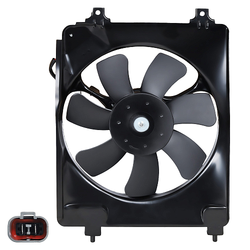 Э/вентилятор кондиционера для а/м Honda Civic 5D (06-) 1.8i (с кожухом)