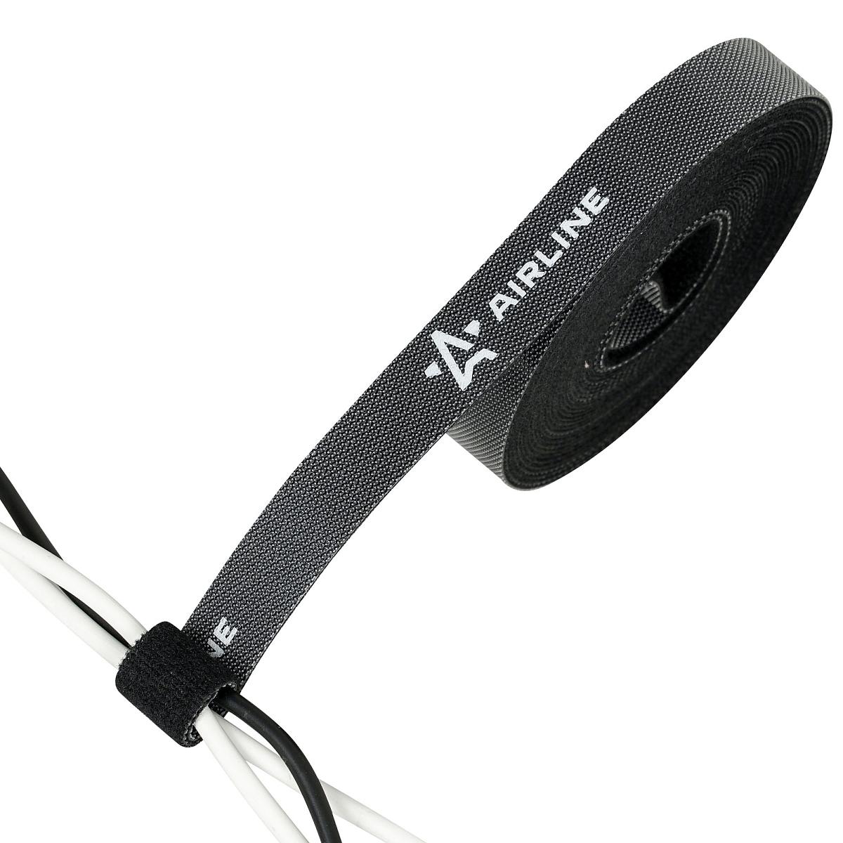 Лента-липучка для стяжки (жгутирования) кабелей 15мм*5м, черная