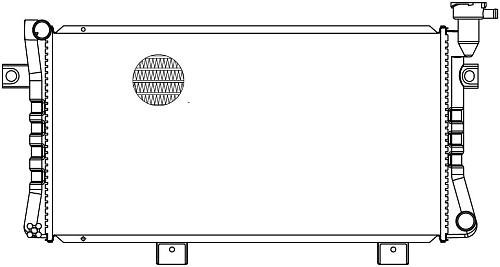 Радиатор охлаждения для а/м Лада 21214 Niva (Urban) (паяный) (Heavy Duty) (повыш. теплоотдача)
