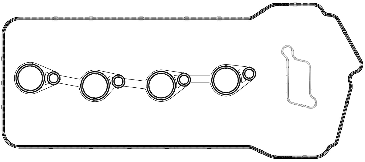 Прокладка клапанной крышки для а/м Hyundai Solaris (17-)/Creta (16-)/Kia Rio (17-)/Ceed (18-) 1.6i [G4FG]