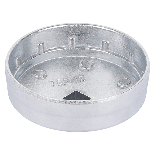 Съемник масляного фильтра "Чашка" 75мм, 12 граней