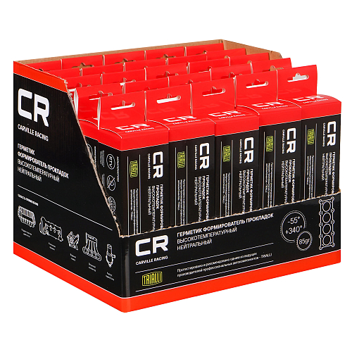 Герметик формирователь прокладок силиконовый высокотемпературный нейтральный, красный, туба 85г.