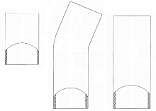 Патрубки охлаждения для а/м КАМАЗ 5320 (силикон 3 шт.)