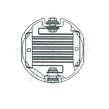 Подогреватель впускного воздуха для автомобилей ГАЗ/КАМАЗ с дв. Cummins ISF3.8/ISBe/ISDe (круглый 24В)