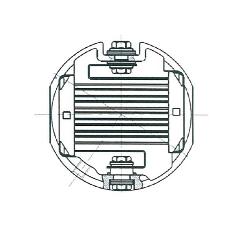 Подогреватель впускного воздуха для автомобилей ГАЗ/КАМАЗ с дв. Cummins ISF3.8/ISBe/ISDe (круглый 24В)