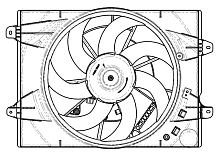 Электровентилятор охлаждения для автомобилей Exeed VX (21-)/TXL (19-) 2.0T (с кожухом)