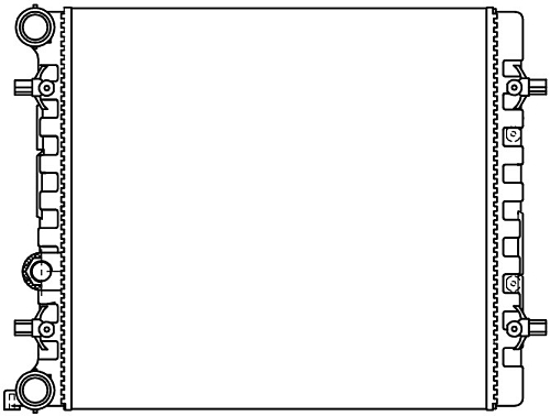 Радиатор охлаждения для автомобилей Octavia (96-)/Golf IV (96-) 1.4i/1.6i AC-