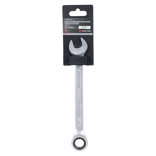 Ключ комбинированный трещоточный 17мм PRO, пласт.подвес