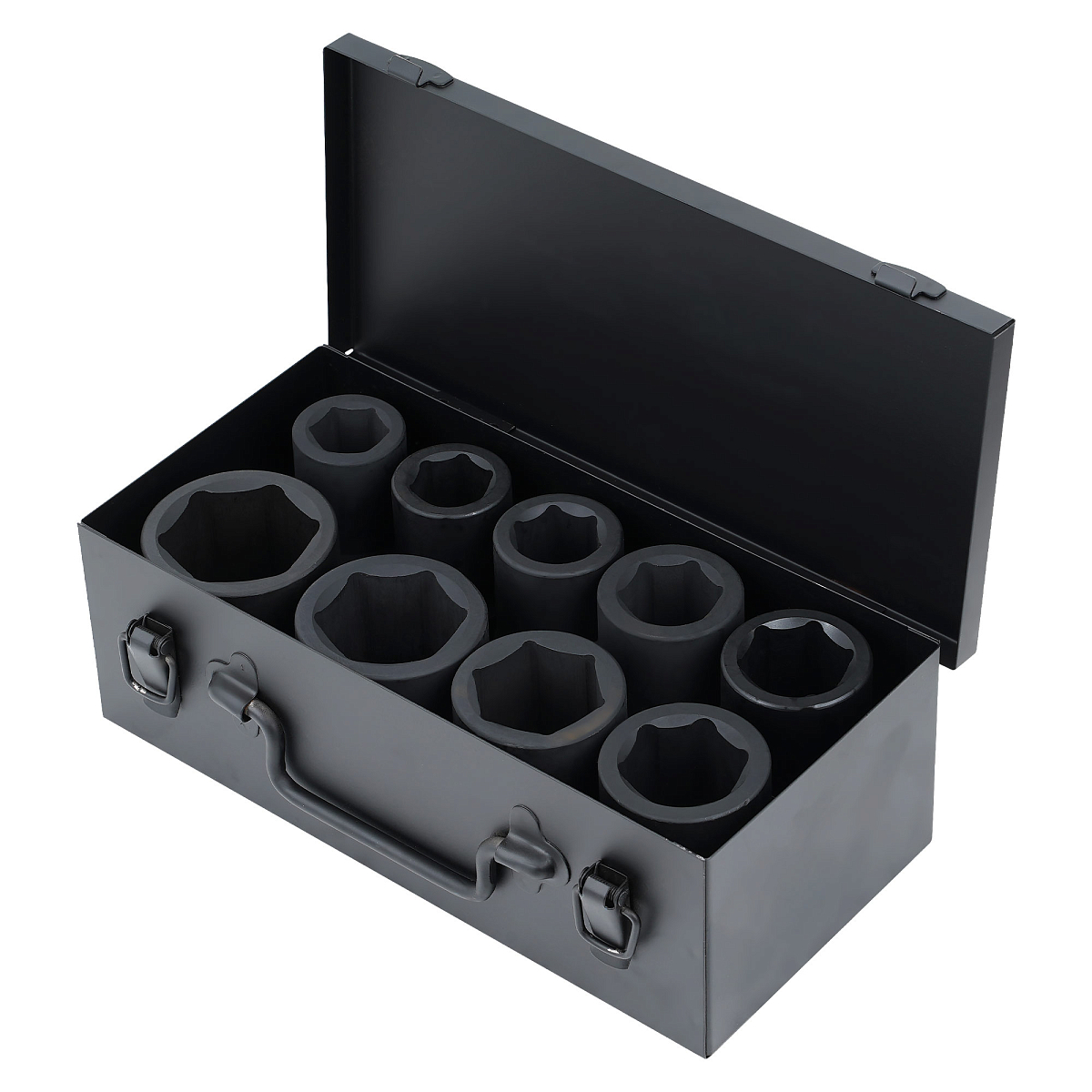 Набор головок ударных 1"DR L=90мм, 9пр. (26-50мм) металл.кейс