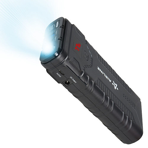 Аккумулятор пусковой (Booster) 16000мАч, 2000А, 14.8V, умные провода, пуск ДВС 5.0d, кейс