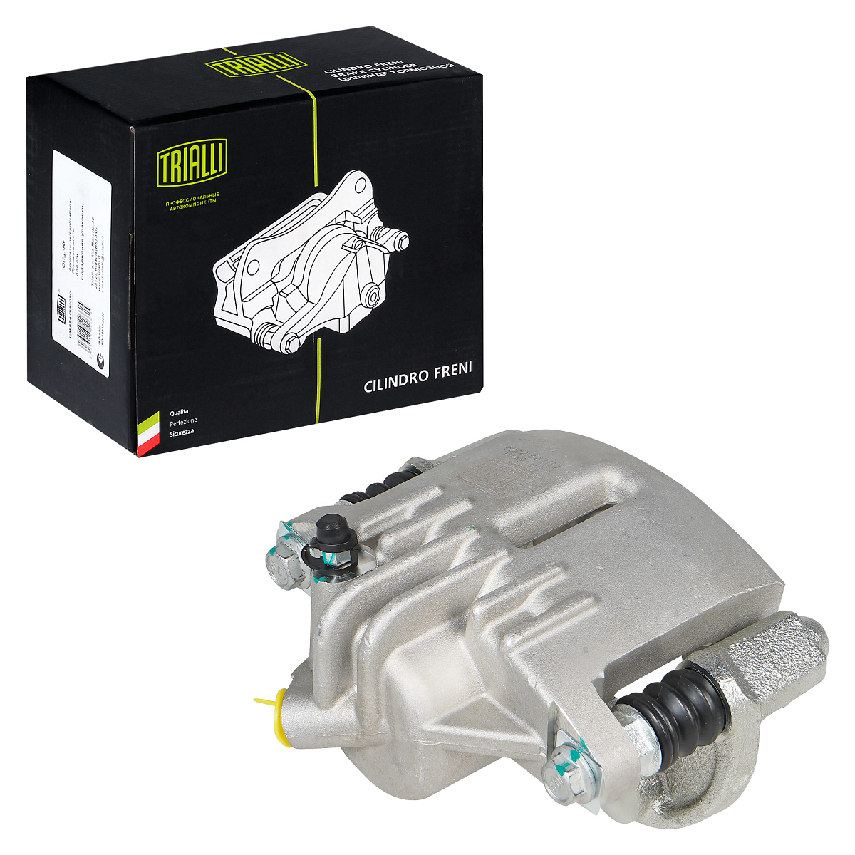 Суппорт тормозной для автомобилей Лада 1111 передний левый d=45мм (в сборе со скобой)