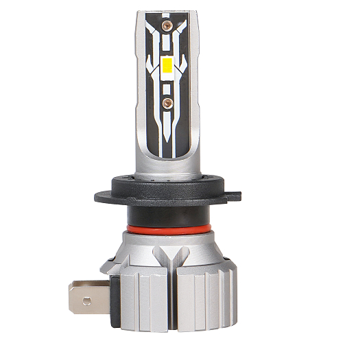 Лампа светодиодная H7 STANDARD, 17Вт, 4000Лм (2000Лм x 2), 3000К (Желтый), 12В, комплект 2 шт. МП-серия