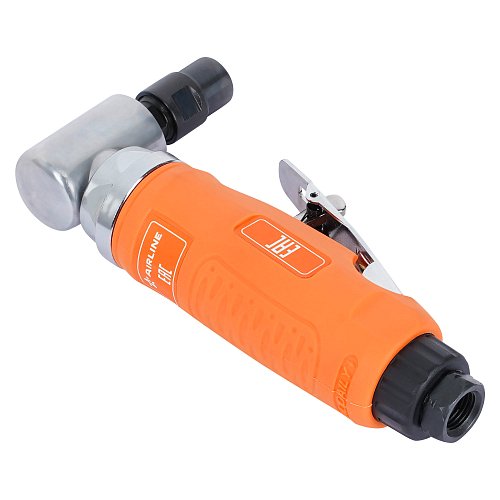 Машинка шлифовальная пневматическая 165мм, 20000об/мин угловая с оснасткой 43пр. кейс