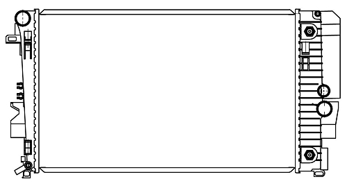 Радиатор охлаждения для автомобилей Vito/Viano (03-) 2.2CDi 3.0/3.2/3.5/3.7i AT