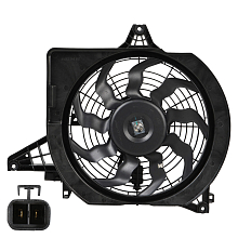 Электровентилятор кондиционера для автомобилей Hyundai Grand Starex (H-1) (07-) 2.5D (A) (с кожухом)