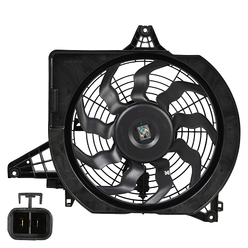 Электровентилятор кондиционера для автомобилей Hyundai Grand Starex (H-1) (07-) 2.5D (A) (с кожухом)