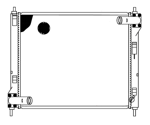 Радиатор охлаждения для а/м Nissan Juke (10-) 1.6T