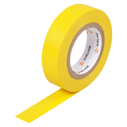 Изолента ПВХ, желтая, 19 мм*10 м
