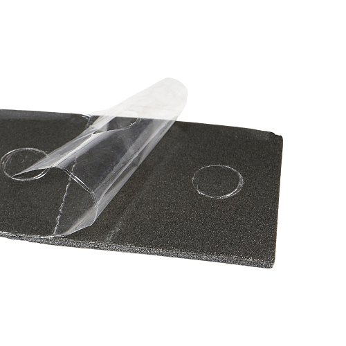 Подложки (подкладки) под номерной знак авто с клеевым слоем, компл. 2шт., серые