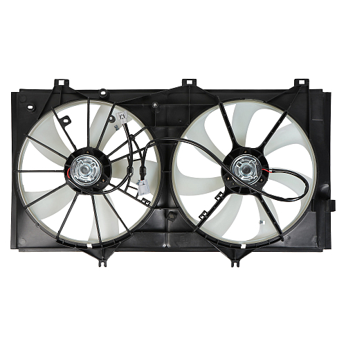 Электровентилятор охлаждения для автомобилей Toyota Camry (XV40) (07-) 3.5i (2 вент.) (с кожухом)