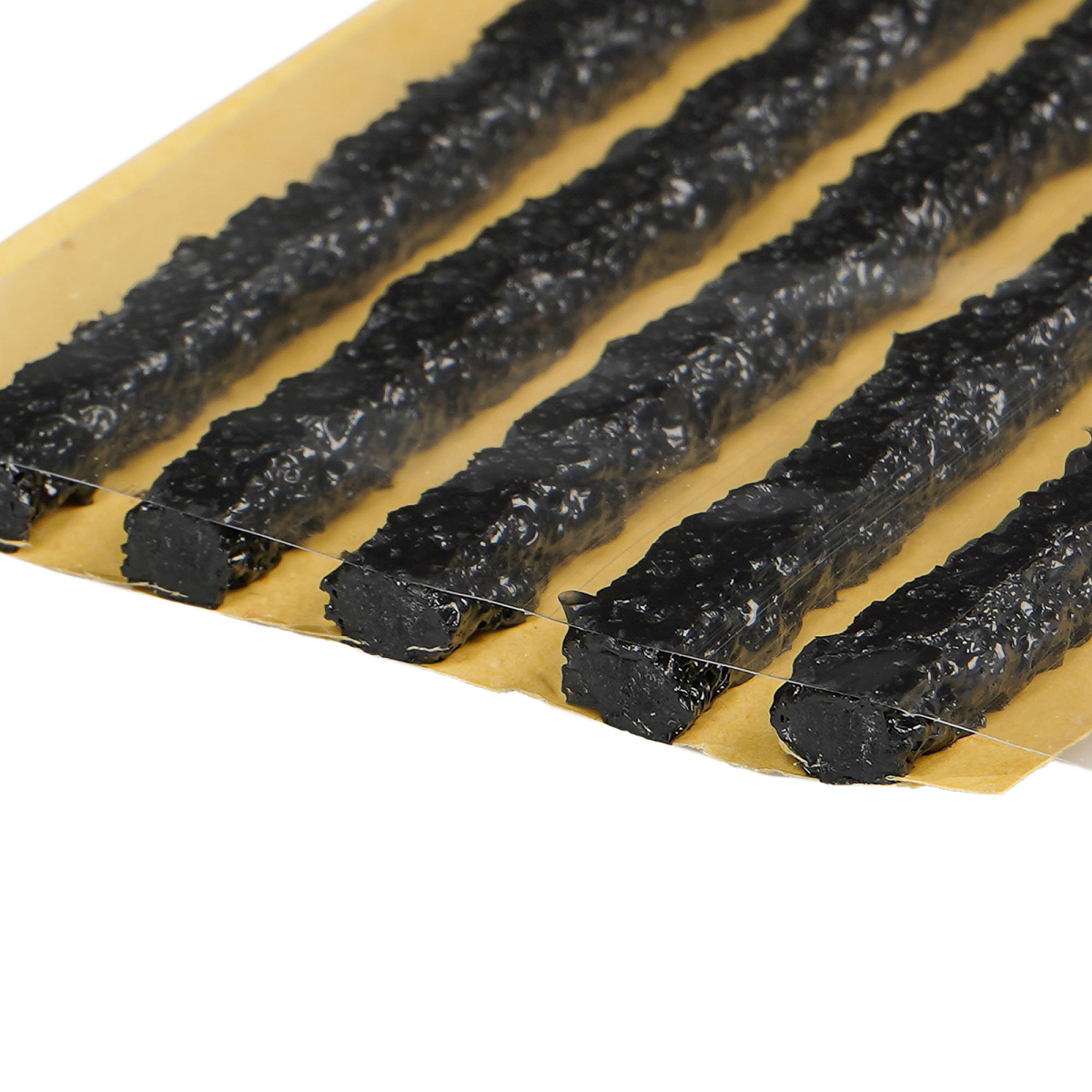 Жгуты для ремонта б/к шин, 6*200мм, 25 шт, черные, бумажн. подложка, в коробке