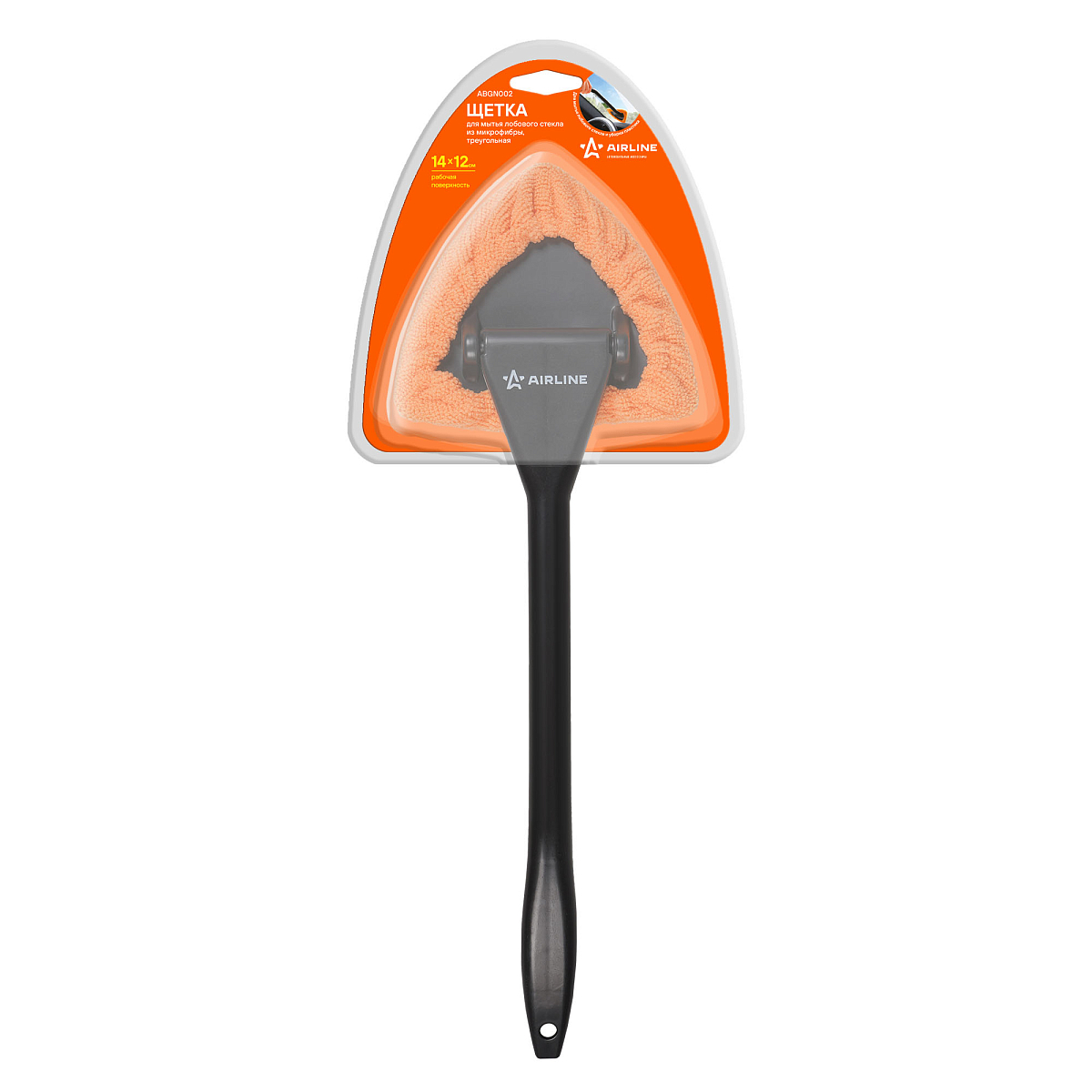 Щетка для мытья лобового стекла из микрофибры треугольная (14*12 см)