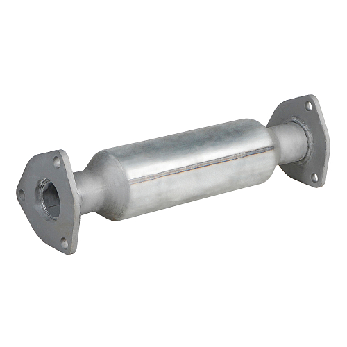 Труба соединительная (вставка вместо катализатора) для автомобилей Chevrolet Lanos (97-) со стронгером (алюминизированная сталь)