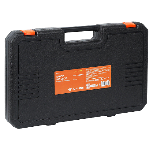 Набор головок ударных 1/2"DR L=78мм, 34пр. (8-36мм) пласт.кейс