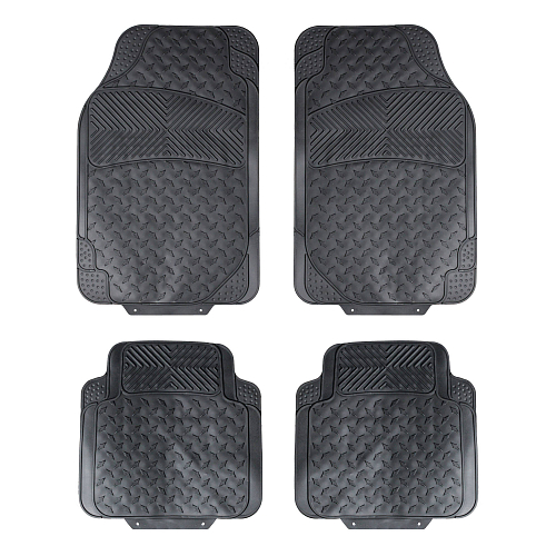 Ковры полимерные в салон автомобиля, универсальные, цвет черн., компл. 4 шт.