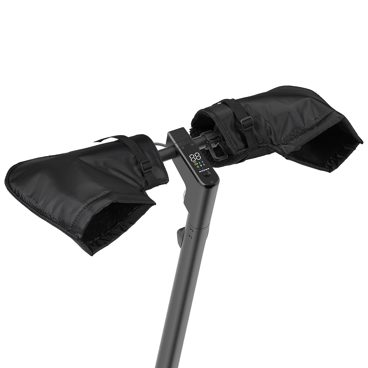 Муфты-варежки (рукавицы) на руль мото-электротехники, велосипеда, самоката, черные