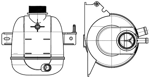 Бачок расширительный охлаждающей жидкости для автомобилей Largus (12-)/Logan (08-)/Duster (10-)