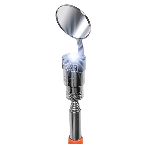 Зеркало инспекционное телескопическое с подсветкой, D=32мм, L=250-880мм